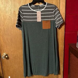 NWT- T-shirt style dress.